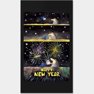 Happy New Year Posters and Art